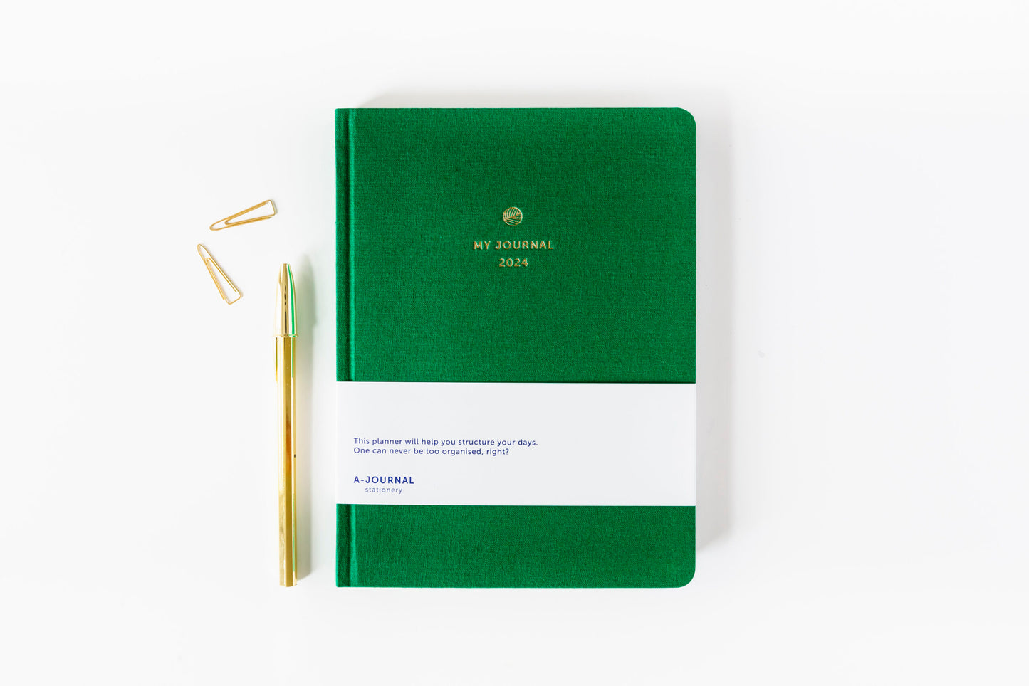 My journal - agenda 2024 (groen - linnen)