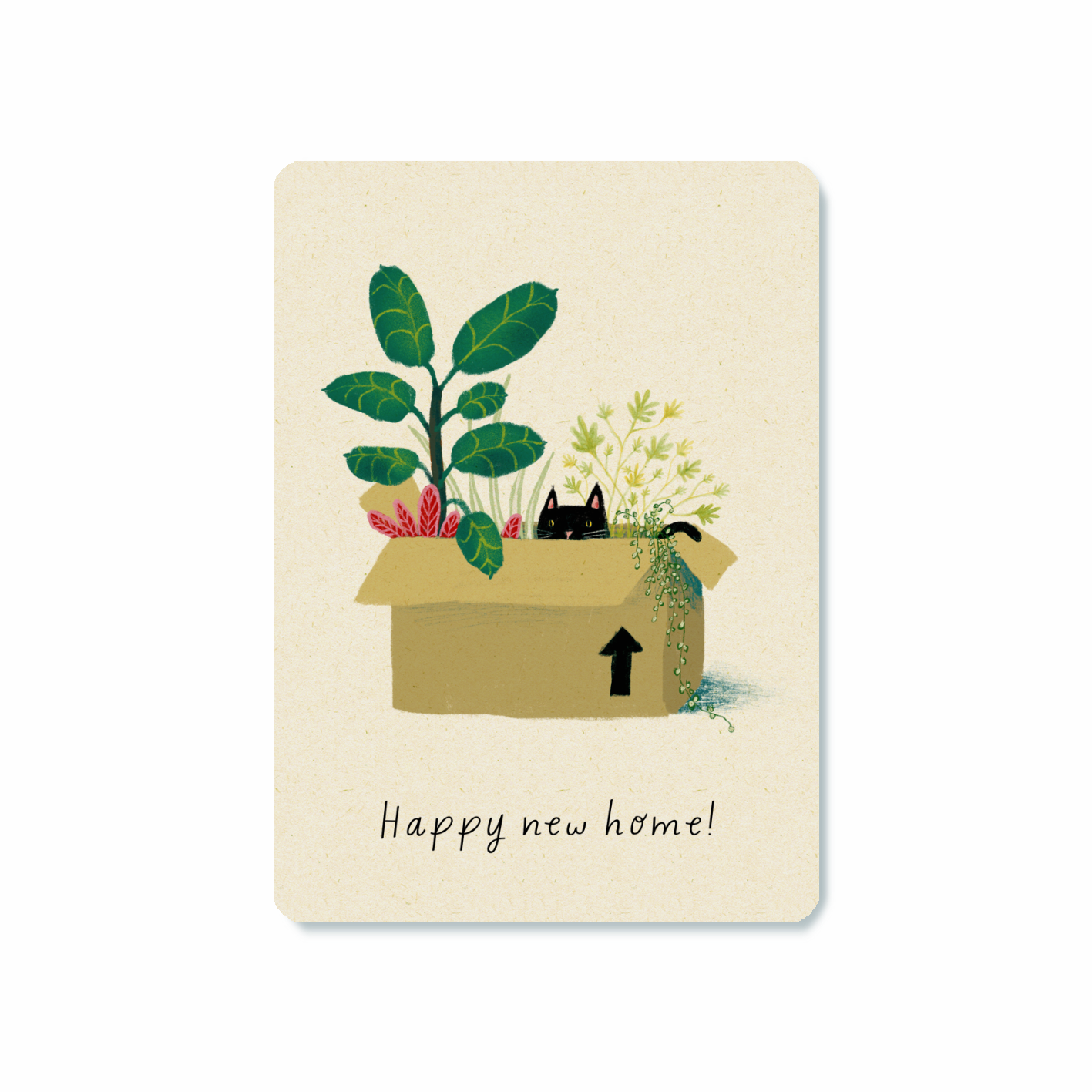 Postkaart 'Happy new home!'