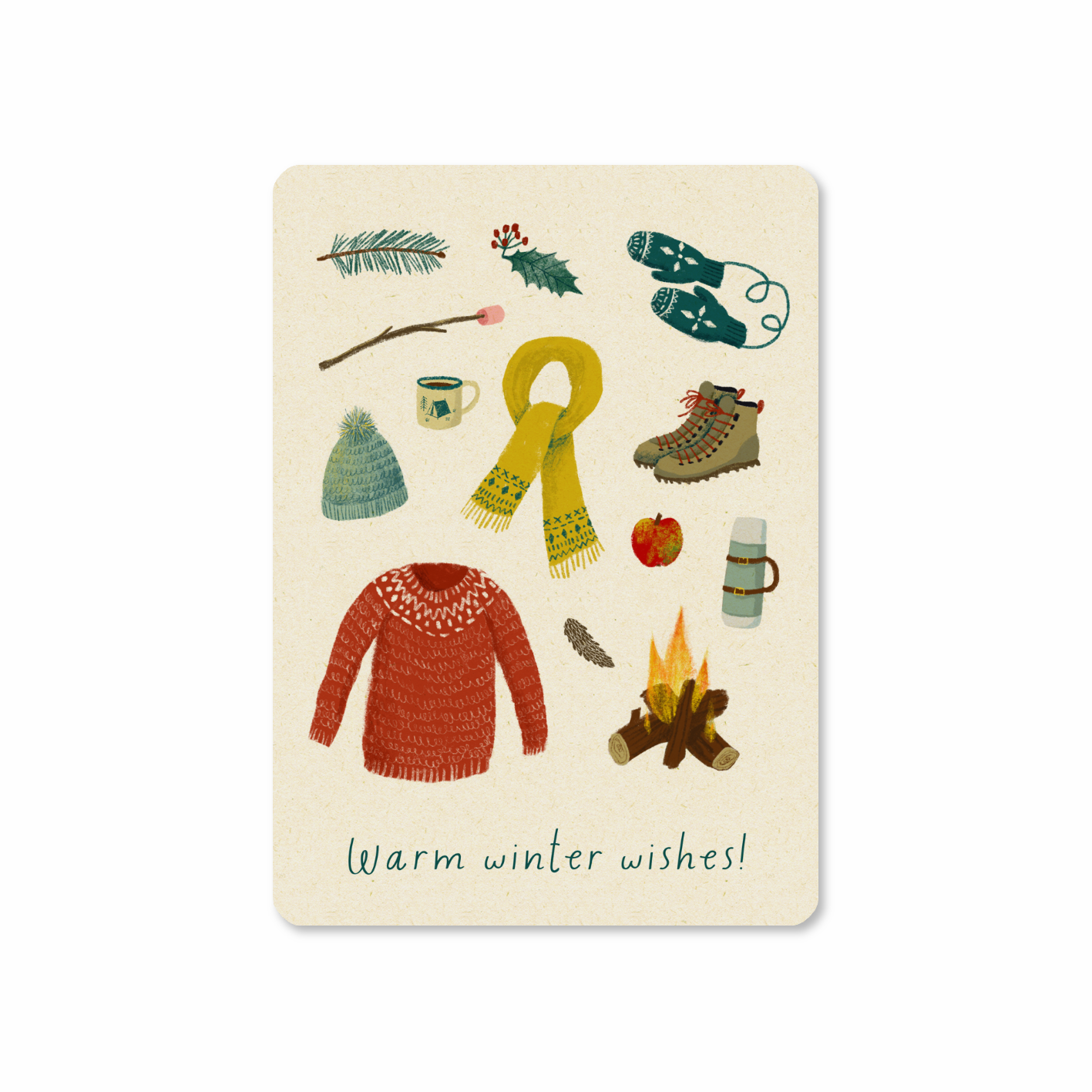 Postkaart 'Winter walk'