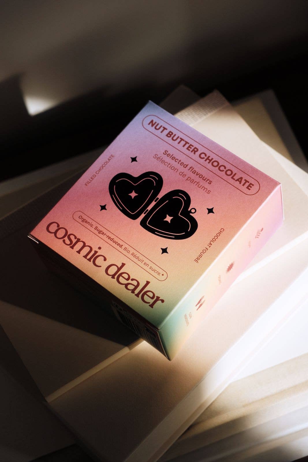 Cadeaubox met 4 notenboterchocolaatjes