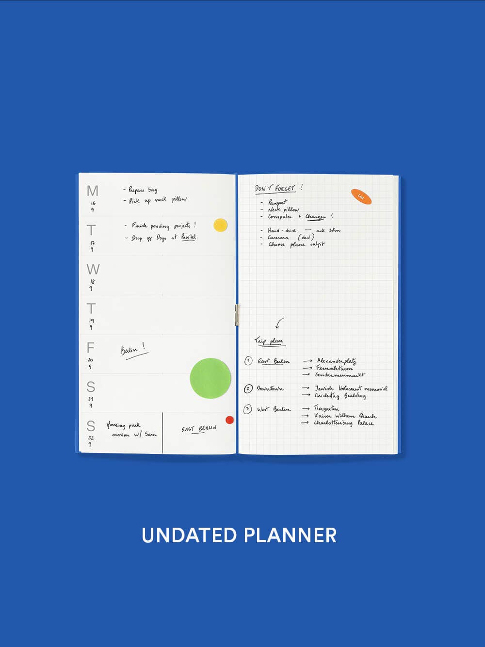 Ongedateerde Planner