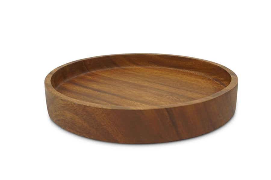 Dienblad acacia rond - 25 cm