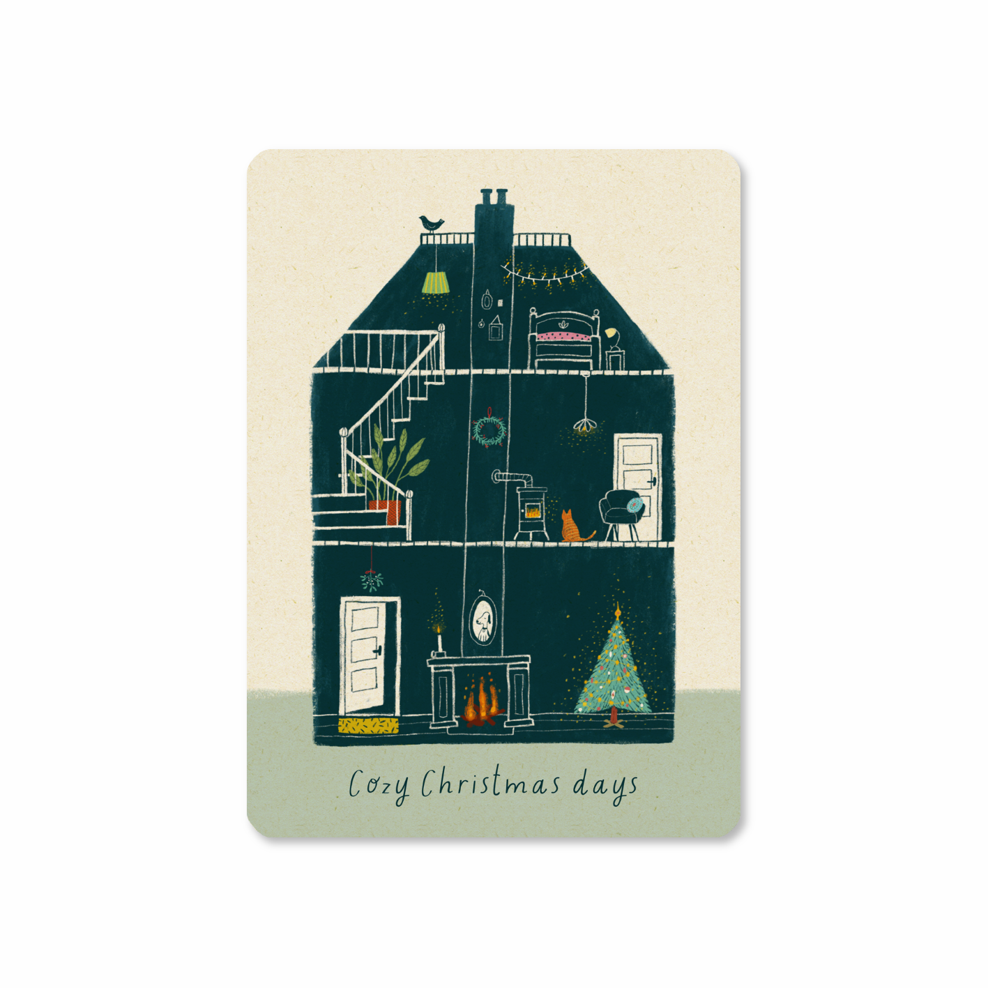 Postkaart 'Xmas house'