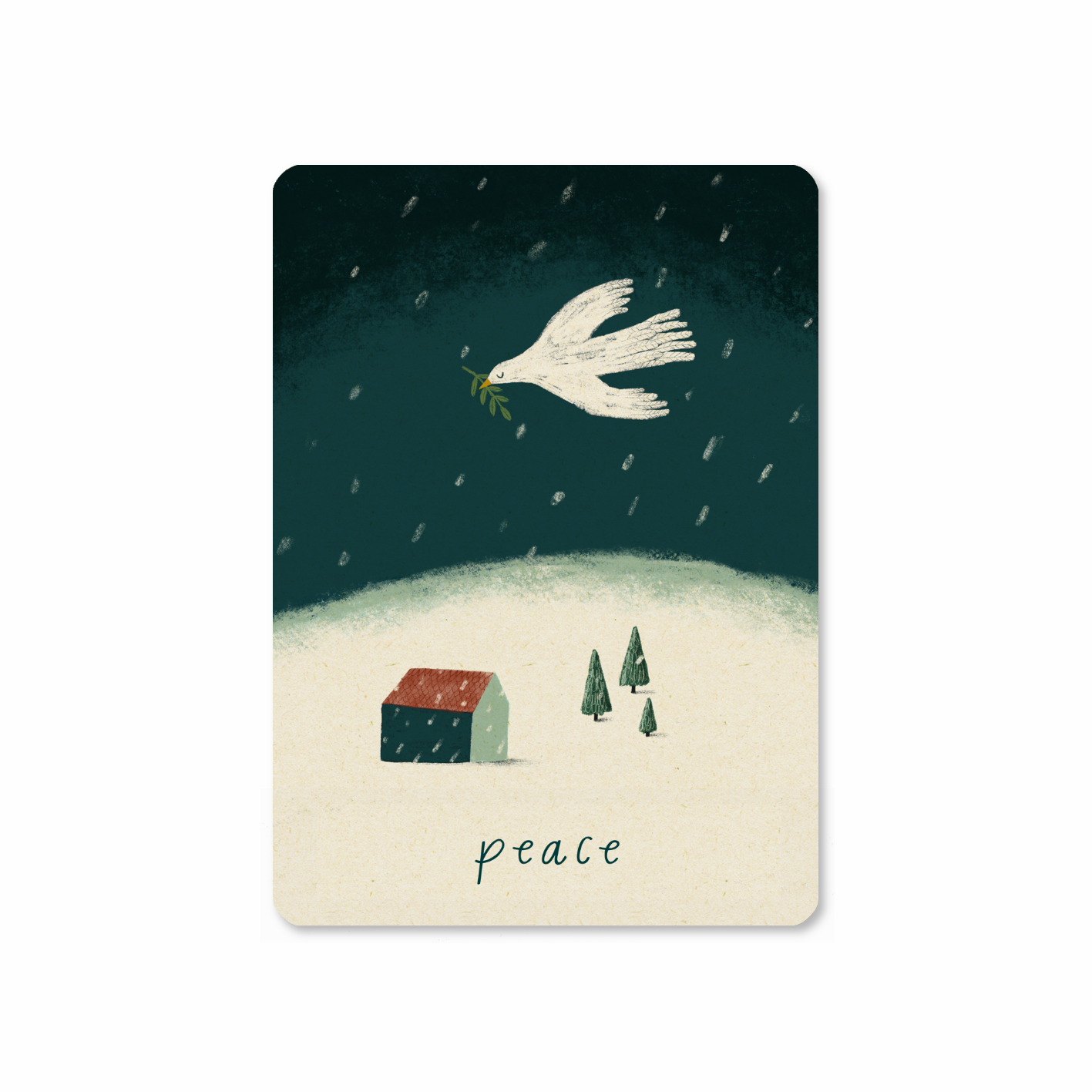 Postkaart 'Peace dove'