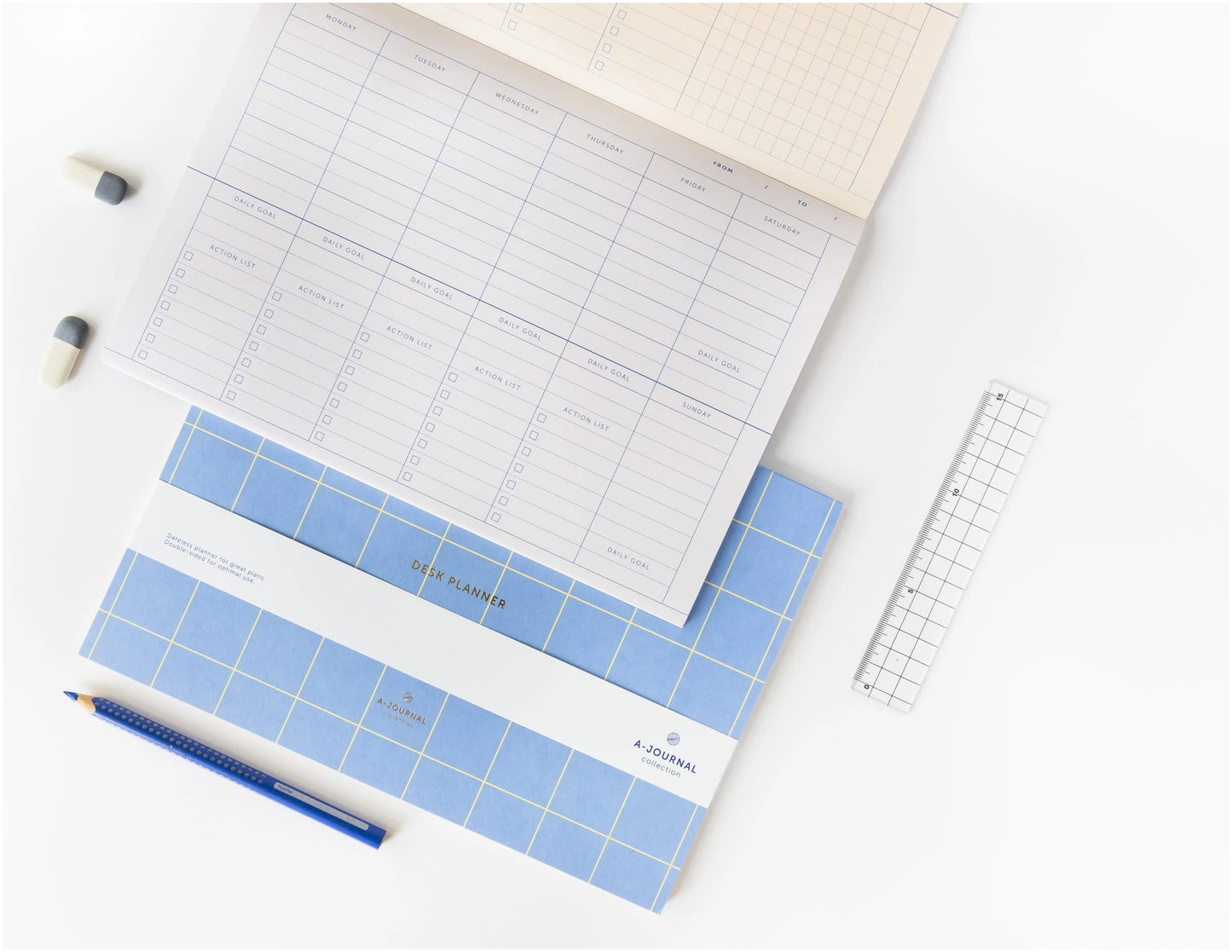 A-Journal Deskplanner – Weekplanner – Lavendel Blauw