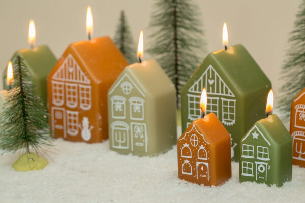 Gingerbread house kaars