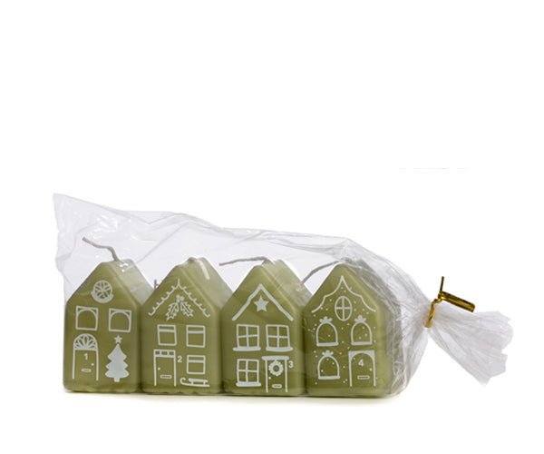 Gingerbread house kaarsjes (4 stuks)