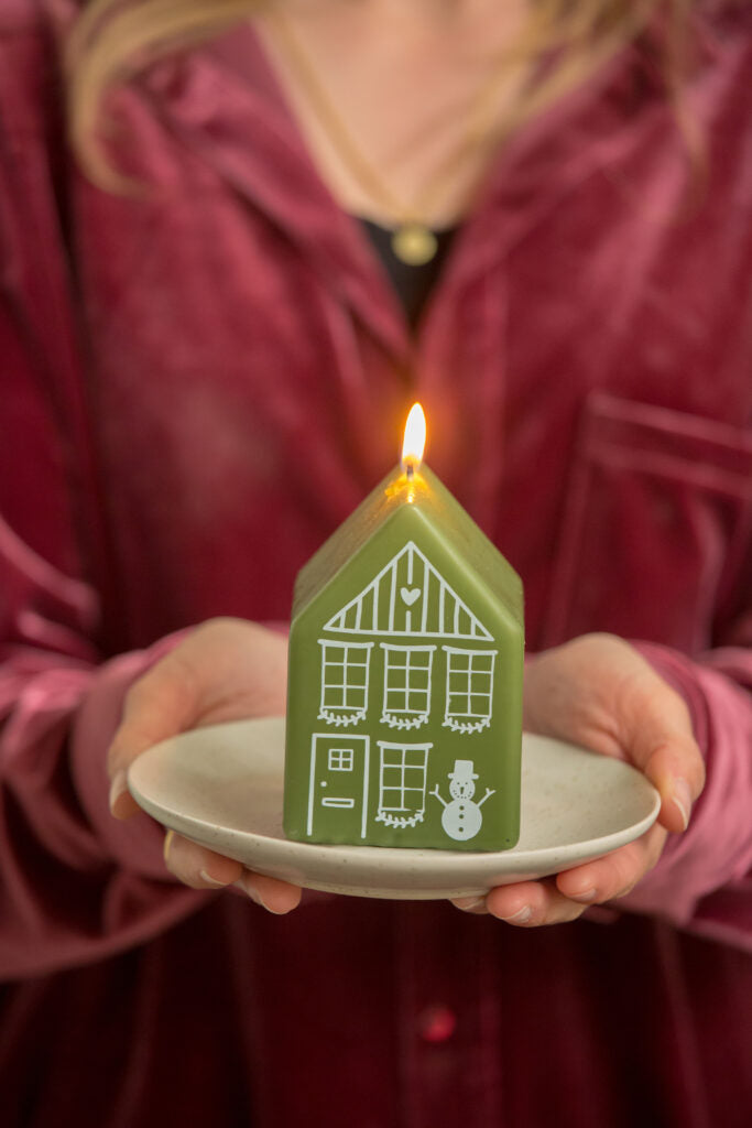 Gingerbread house kaars
