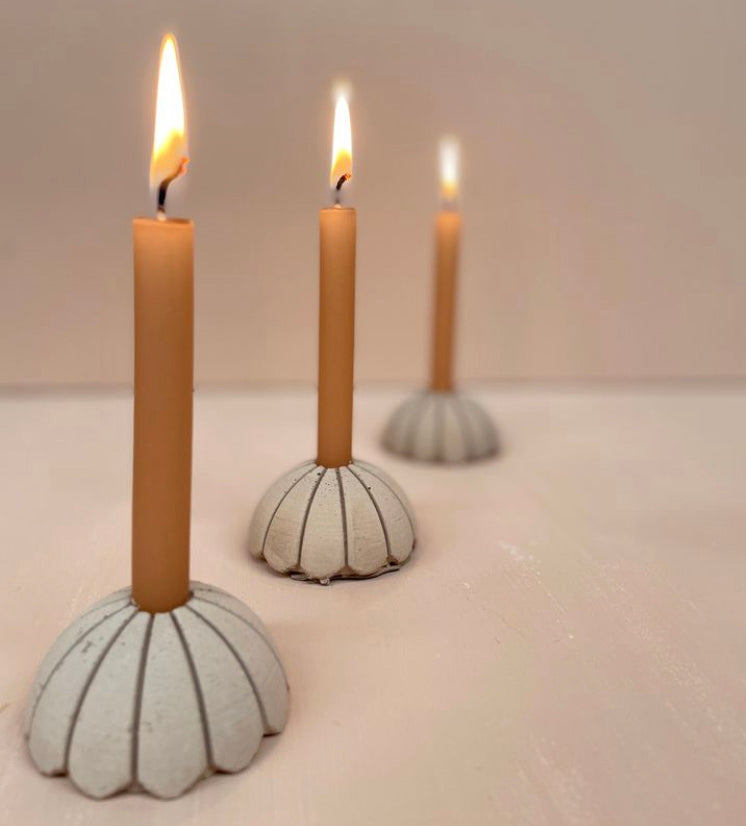 Potloodkaarsjes - mosterdgeel (20 stuks)