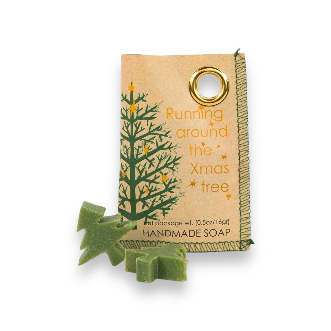 Zeepzakje met matcha green tea zeepjes