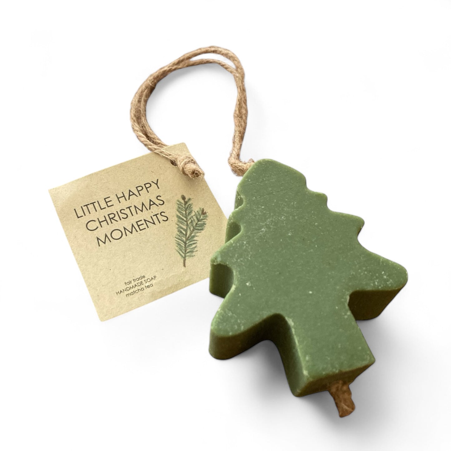 Christmas tree - green tea zeepje aan een touw