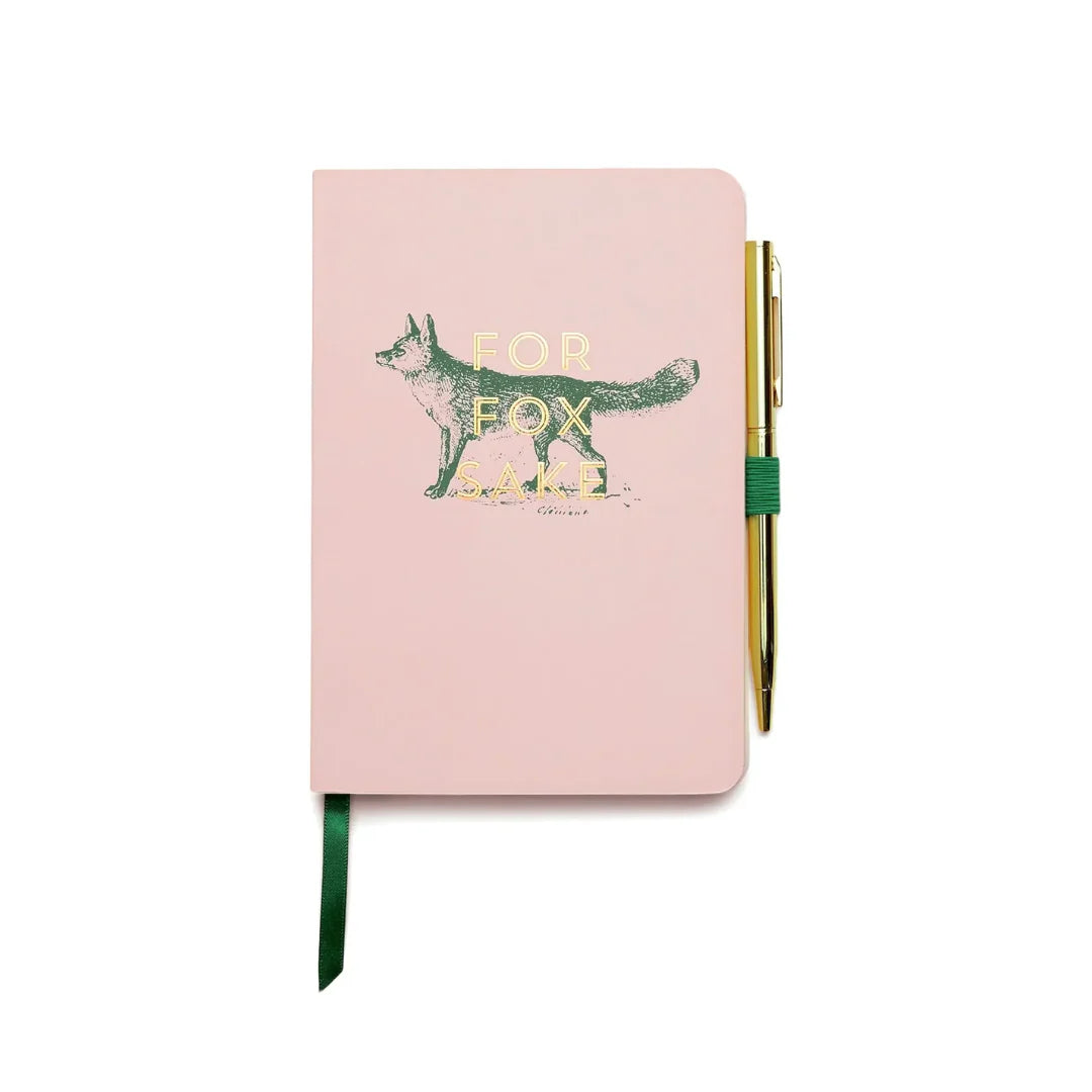Vintage Sass notitieboekje met pen - For Fox Sake