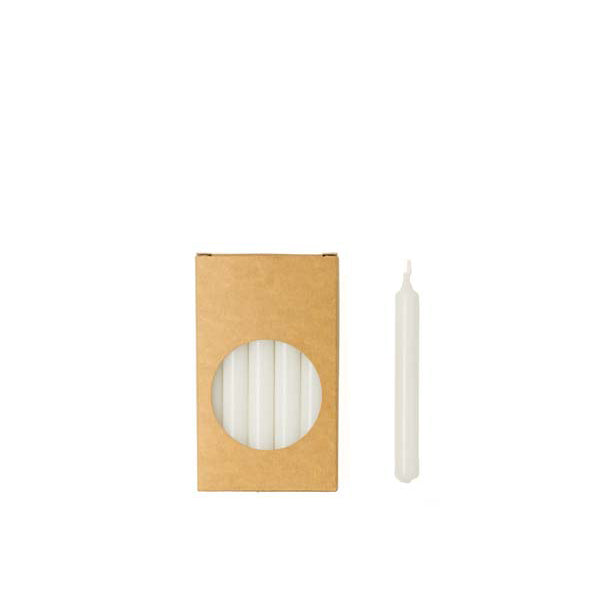 Potloodkaarsjes - wit (20 stuks)