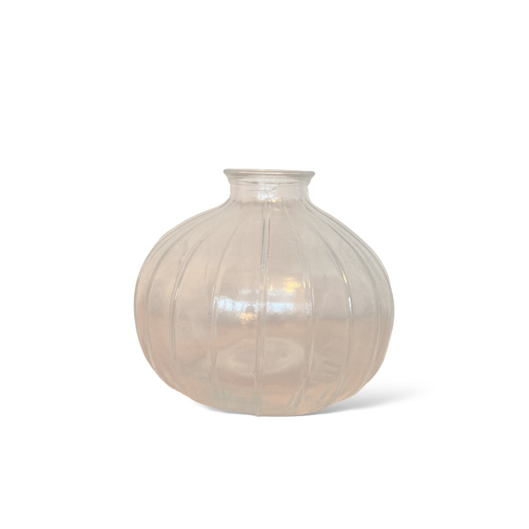 Glazen vaasje - bol - 8,5 cm helder