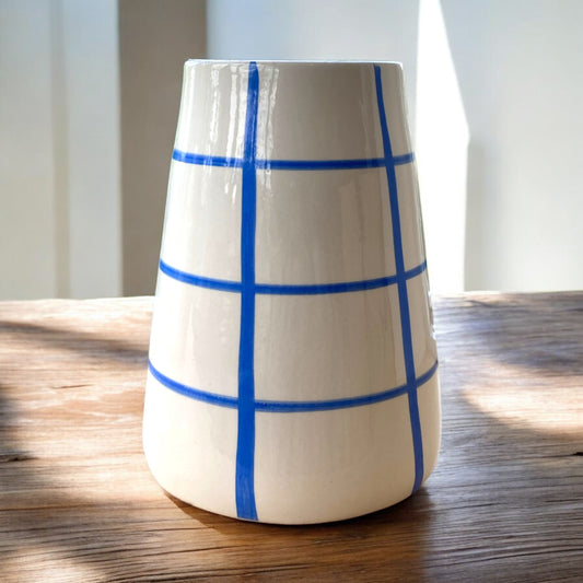 Vulcano Vaas (L) - quadrados - Royal Blue