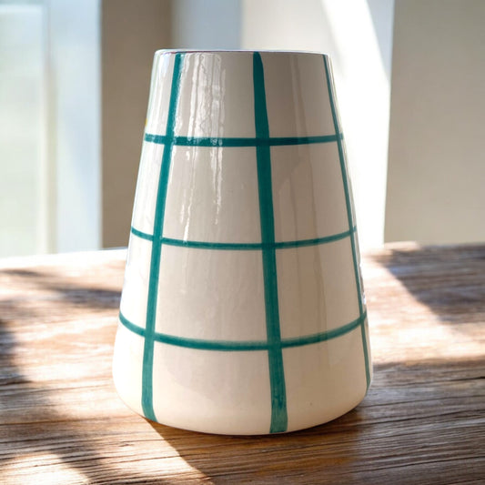 Vulcano Vaas (L) - quadrados - water green