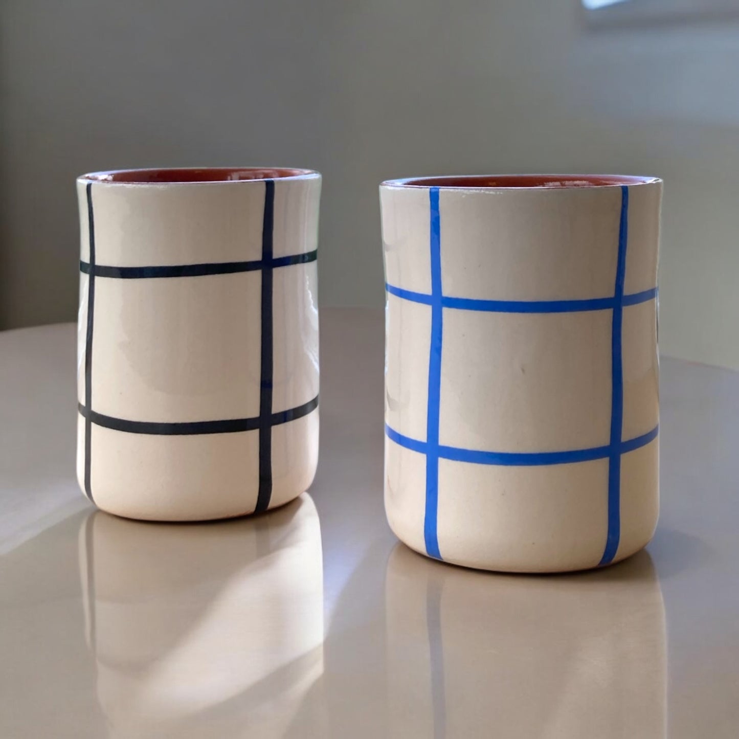 Straight cup -quadrados - Royal Blue