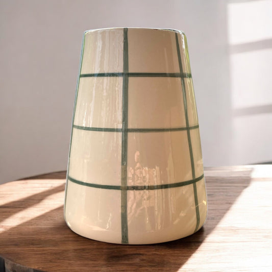 Vulcano Vaas (L) - quadrados - slate blue