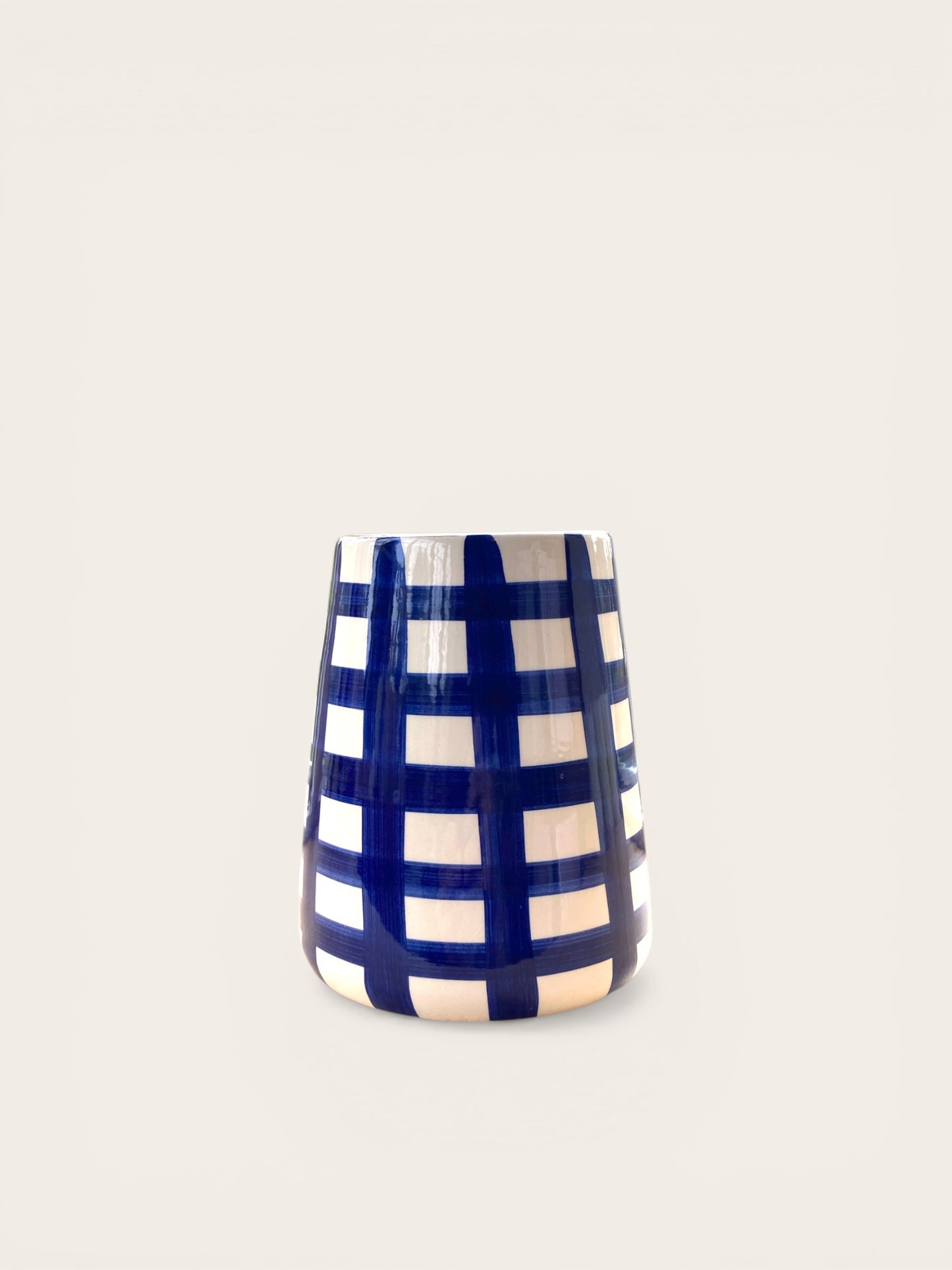Vulcano Vaas (M) - grote ruiten - cobalt