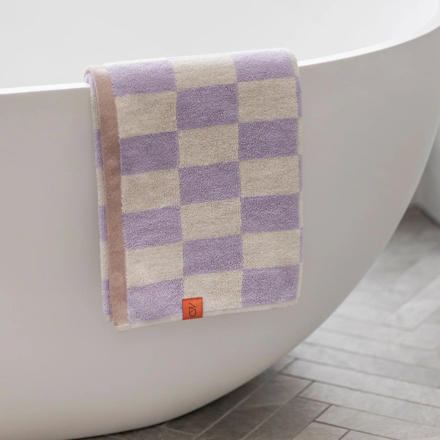 RETRO badhanddoek - lilac