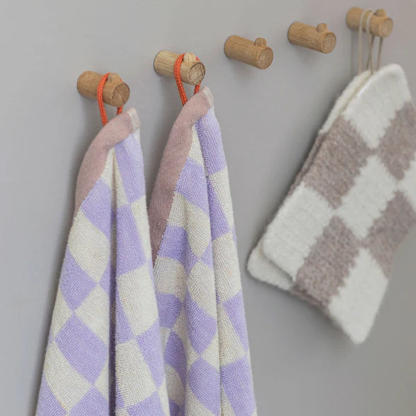 RETRO badhanddoek - lilac