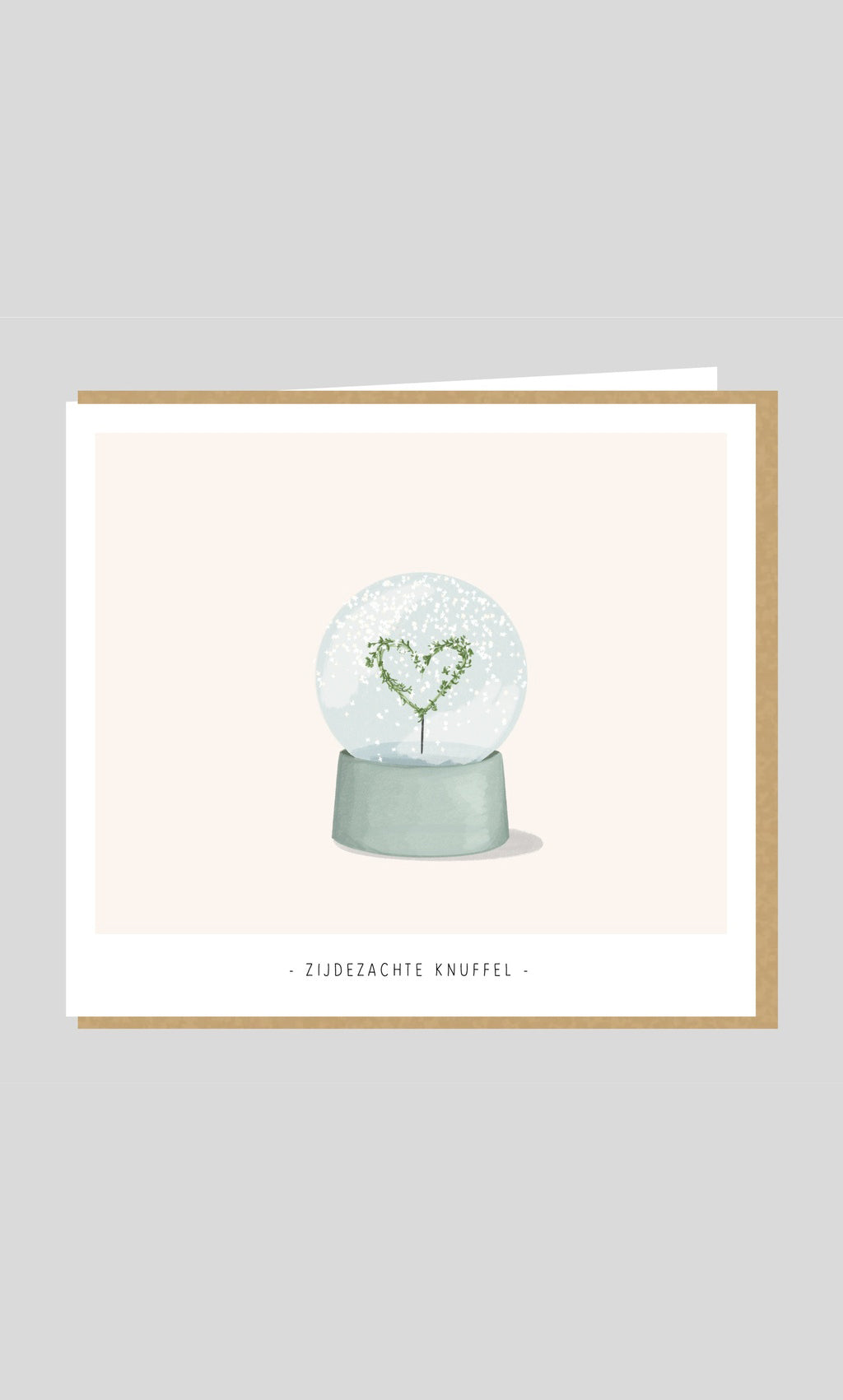 Postkaart 'Zijdezachte knuffel'