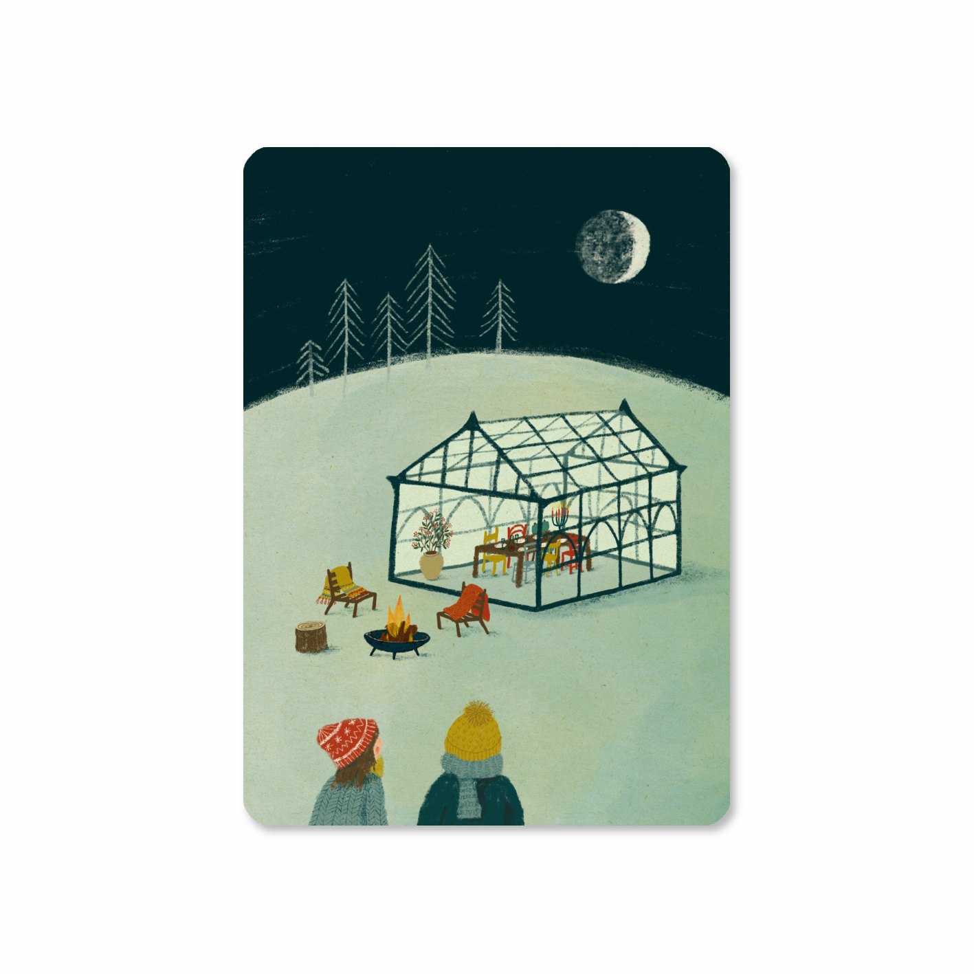 Postkaart 'Outdoor winterfestival'