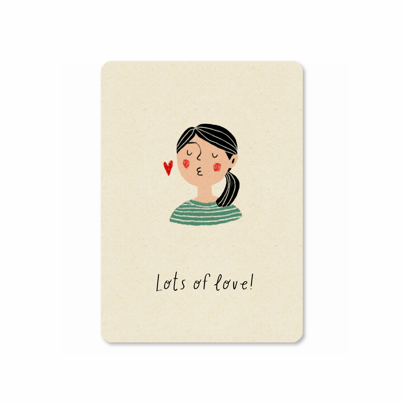 Postkaart 'Lots of love'