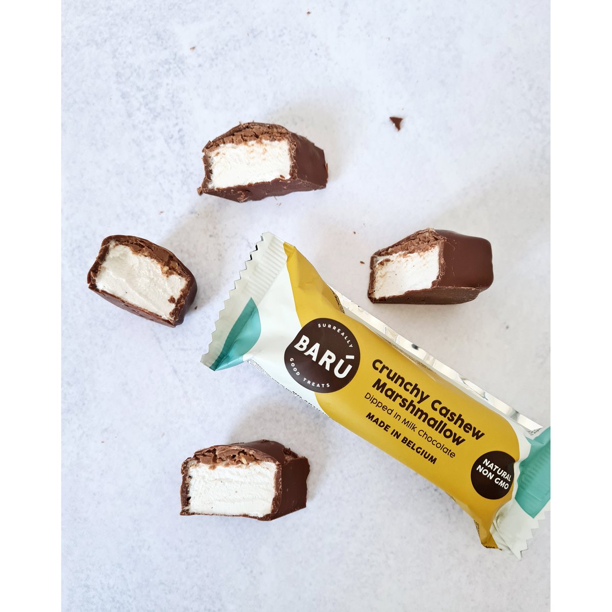 Milk Chocolate & Crunchy Cashew Marshmallow Bar