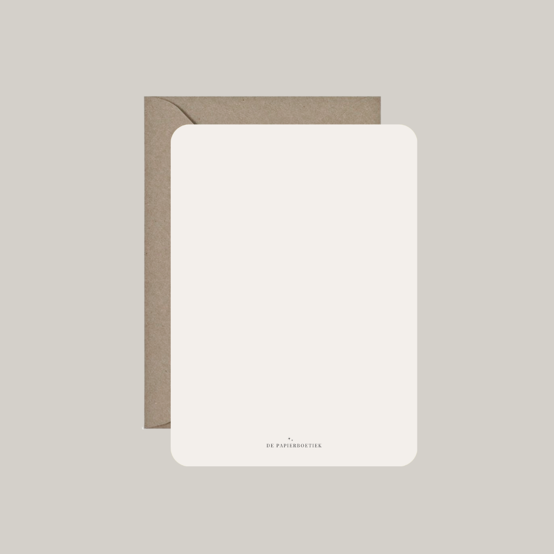 Postkaart 'happy birthday' met enveloppe