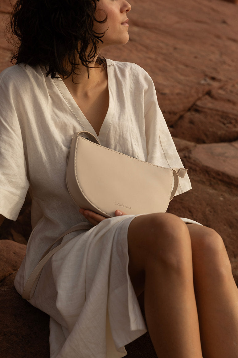 Farou - Half moon bag - stone