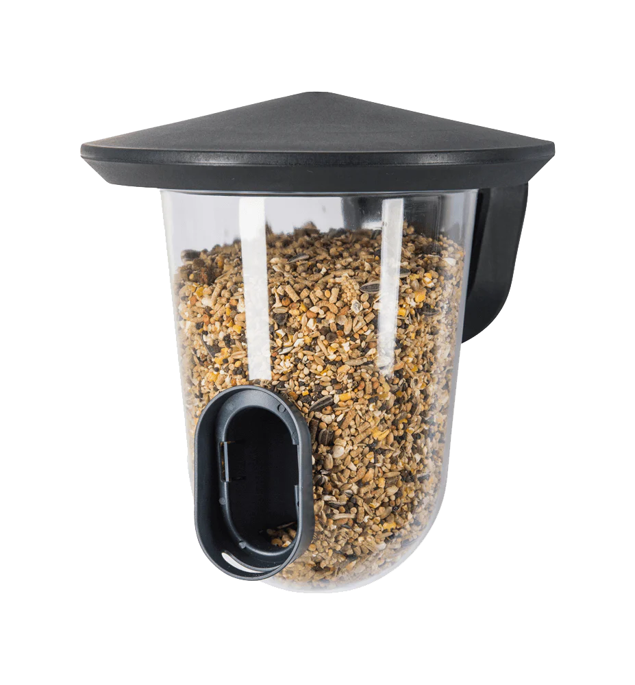 Hello FeedR - plastic bird feeder (zwart)