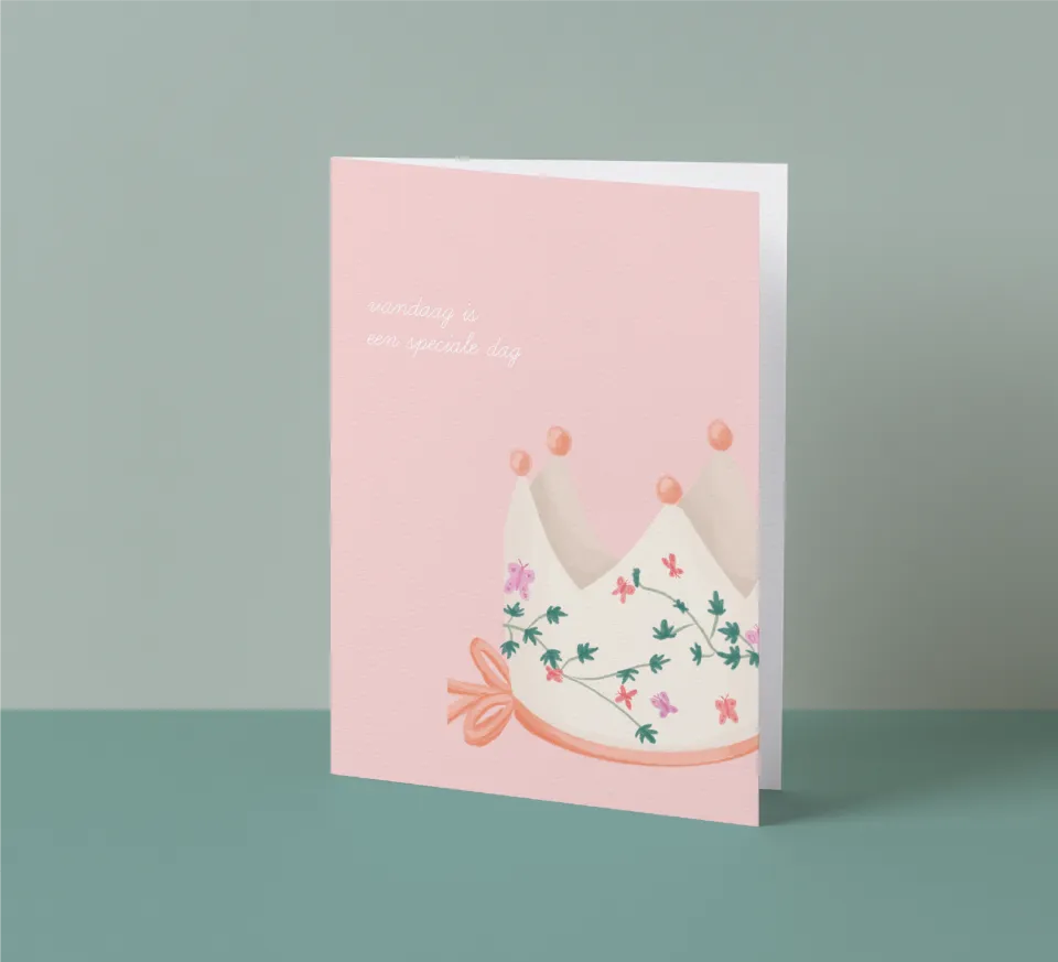 Postkaart 'Vandaag is een speciale dag'