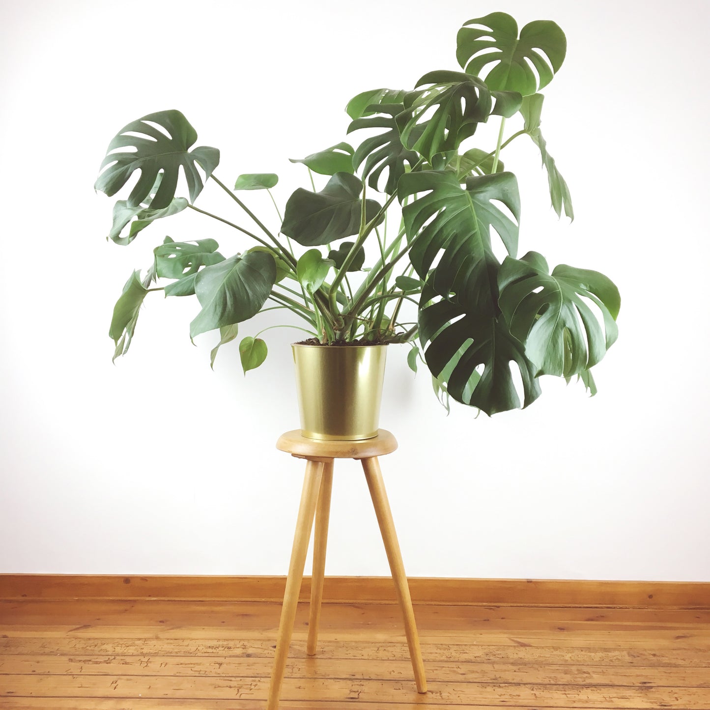 Hoge houten kruk