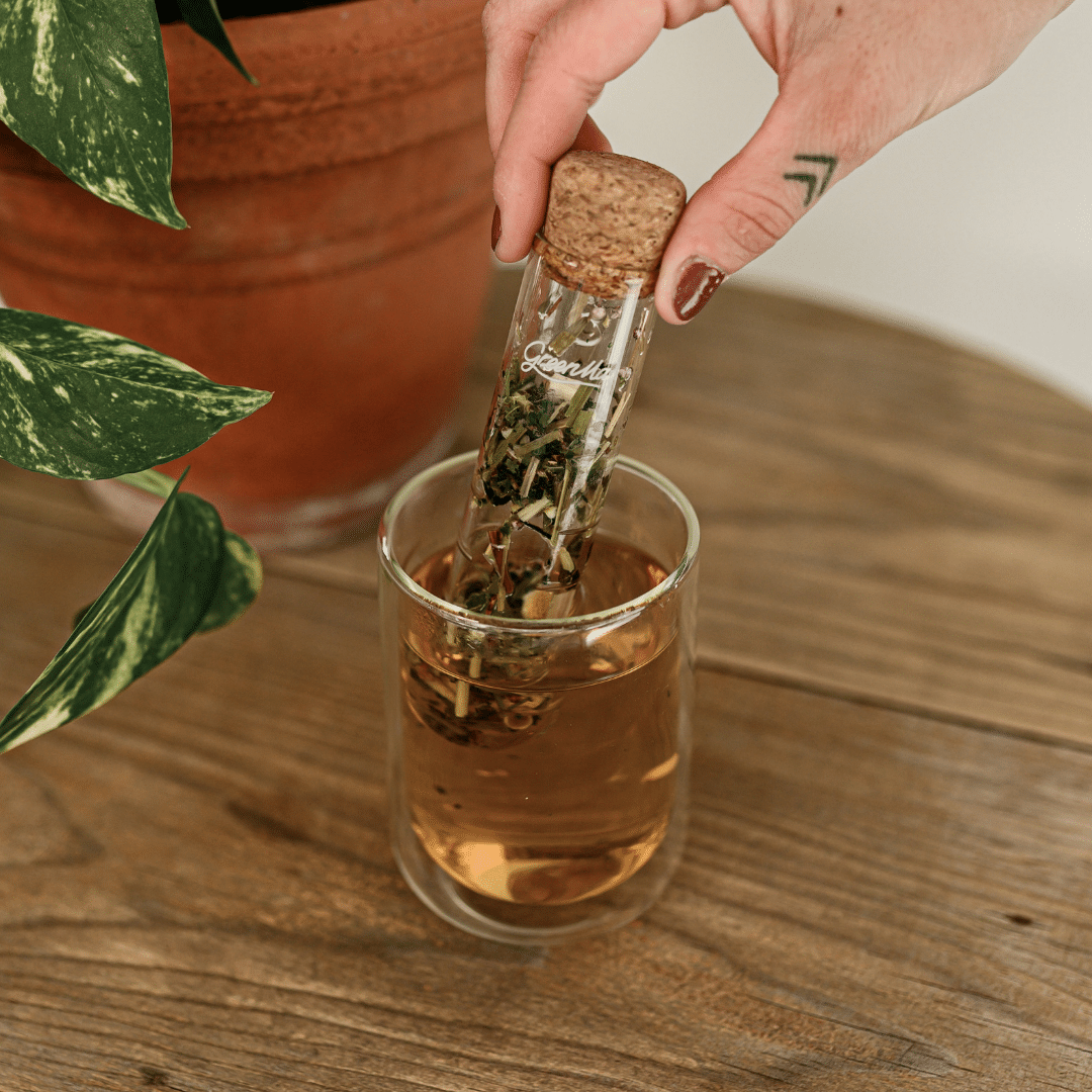 Glazen infuser voor thee