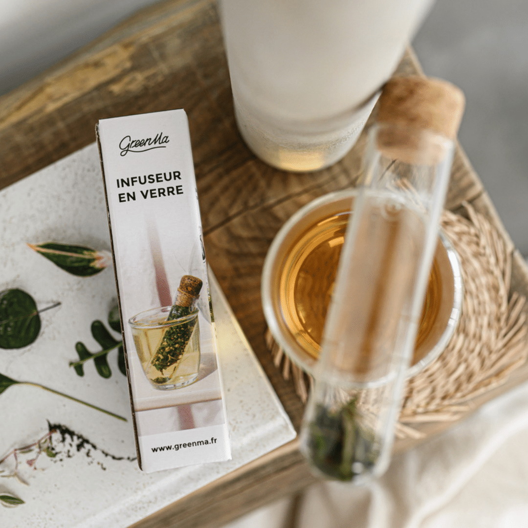 Glazen infuser voor thee