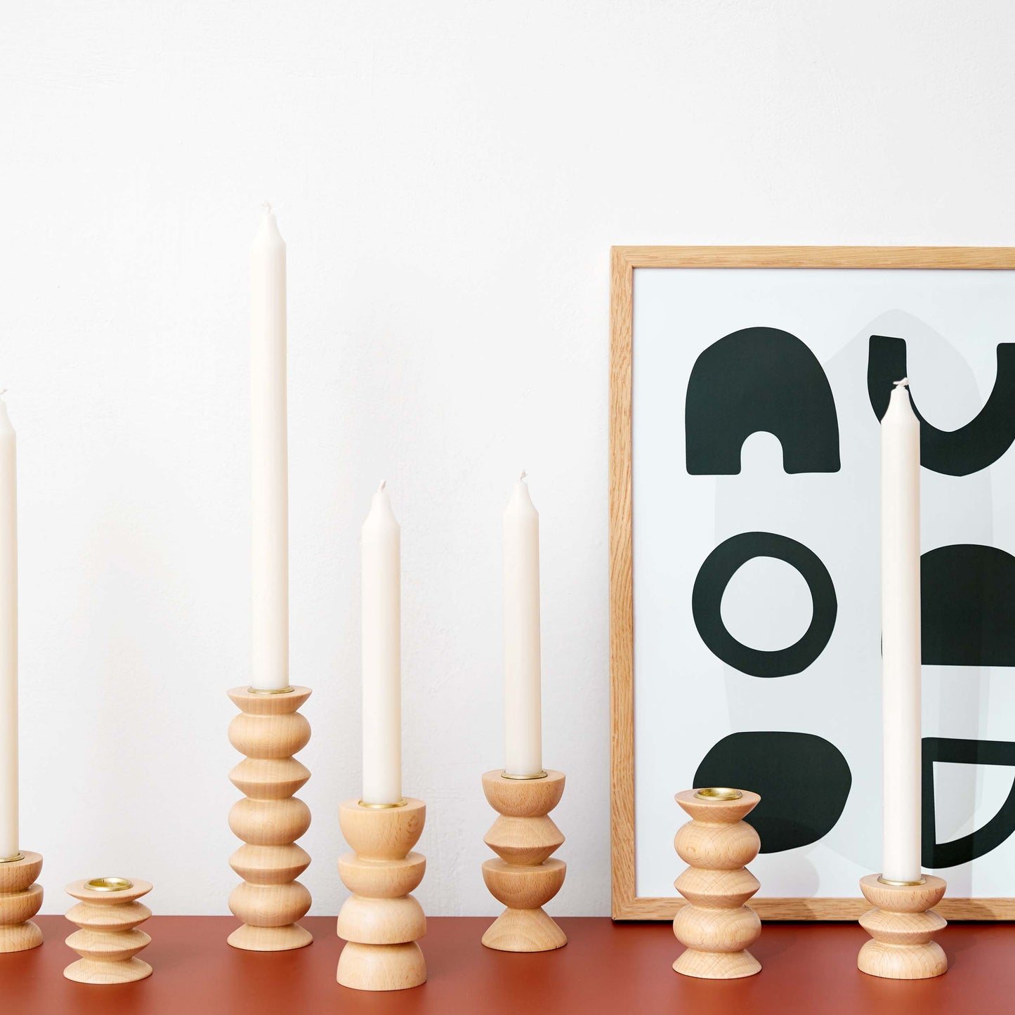 Kandelaar hout totem medium nr° 4