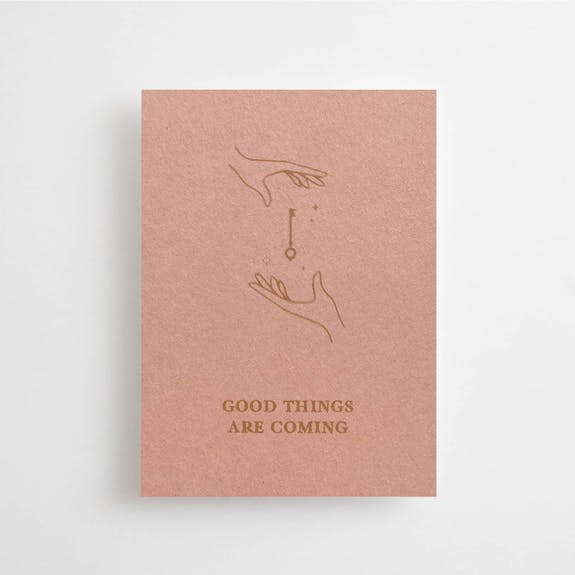 Minikaart 'Good things are coming'