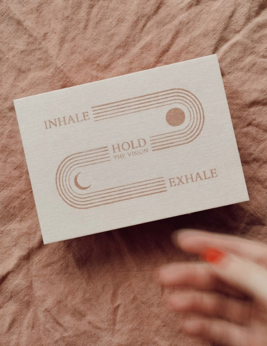 Postkaart Inhale - exhale'
