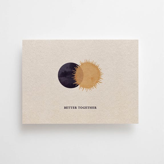 Postkaart 'Better Together'
