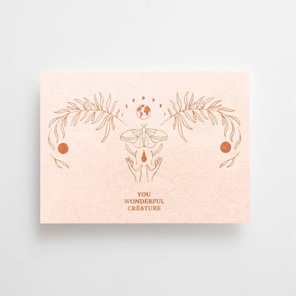 Postkaart 'Your wonderful creature'