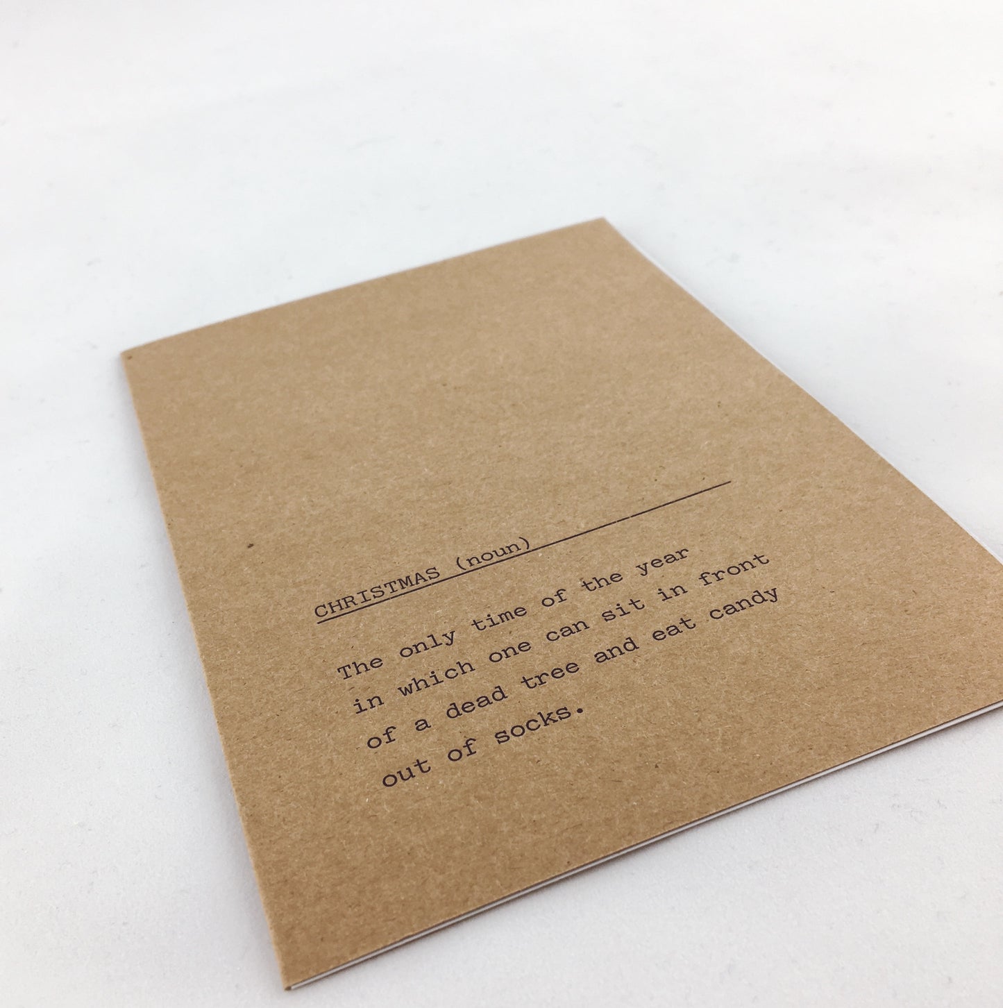 Postkaart 'Christmas (noun) '