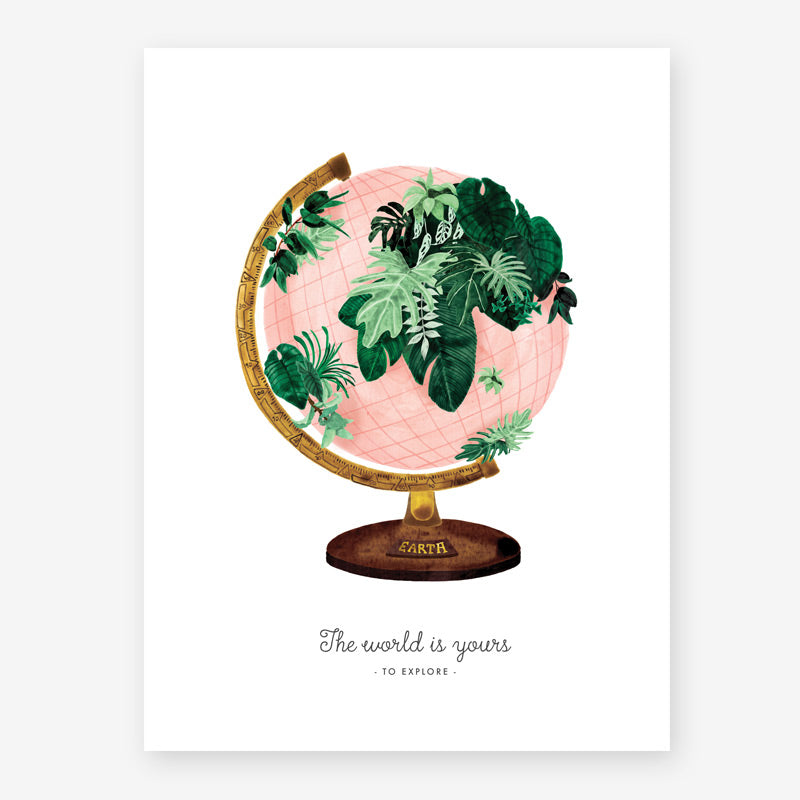 Poster 'world' (small 18 x 24 cm)