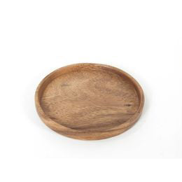Bordje / onderzetter acacia met scherpe rand - 15 cm