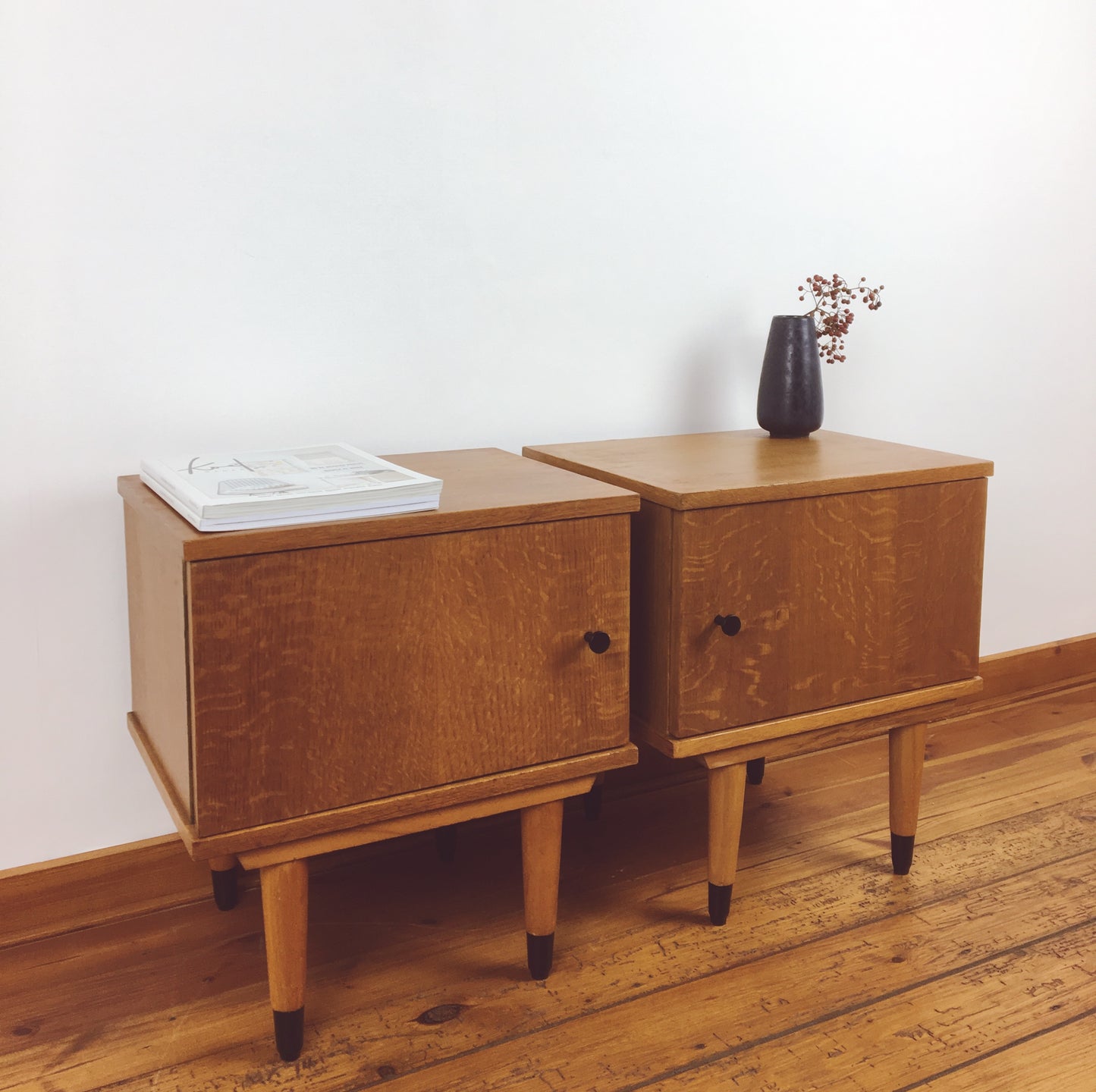 Set mid century nachtkastjes