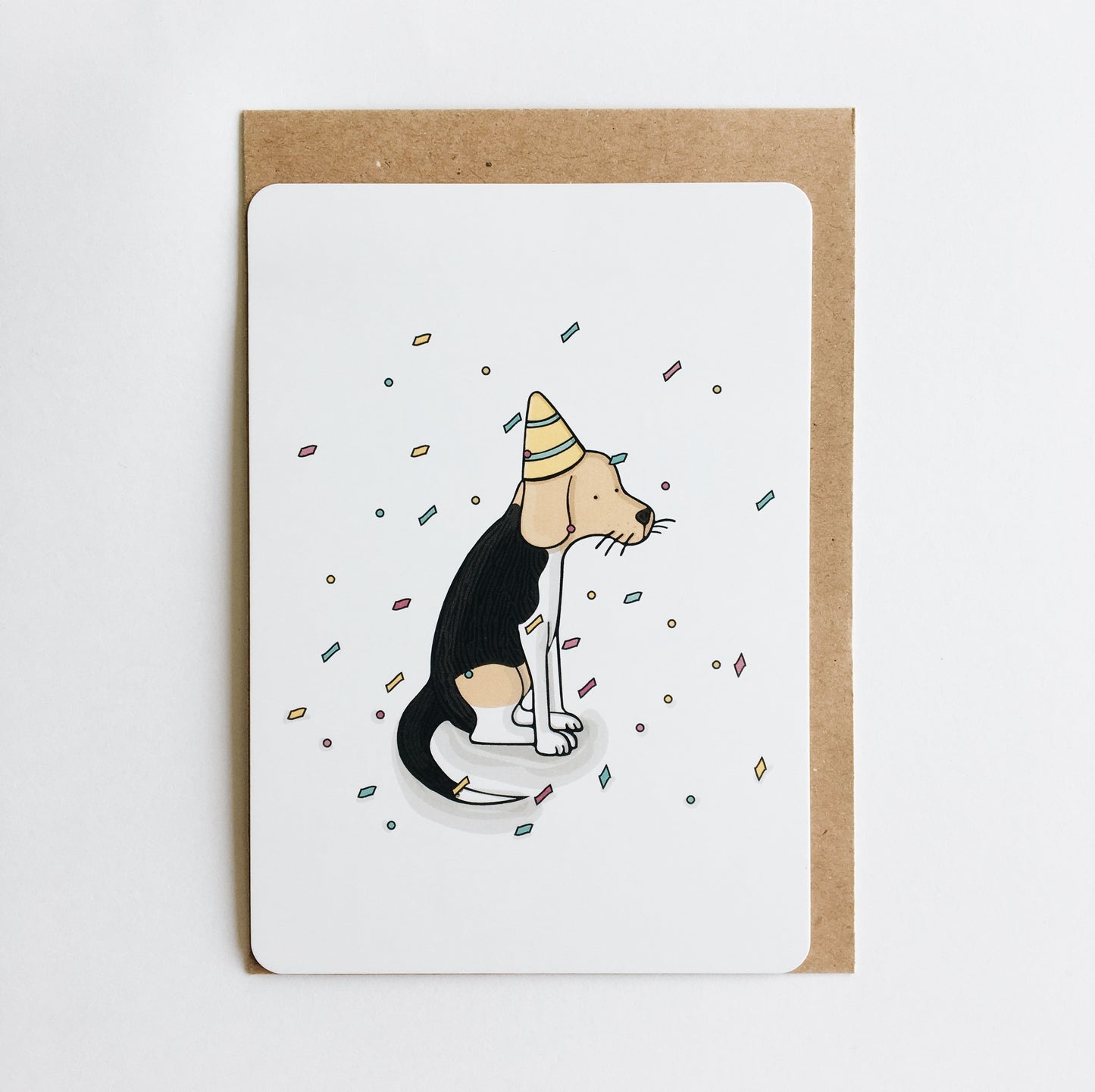 Postkaart 'Birthday card - dog'
