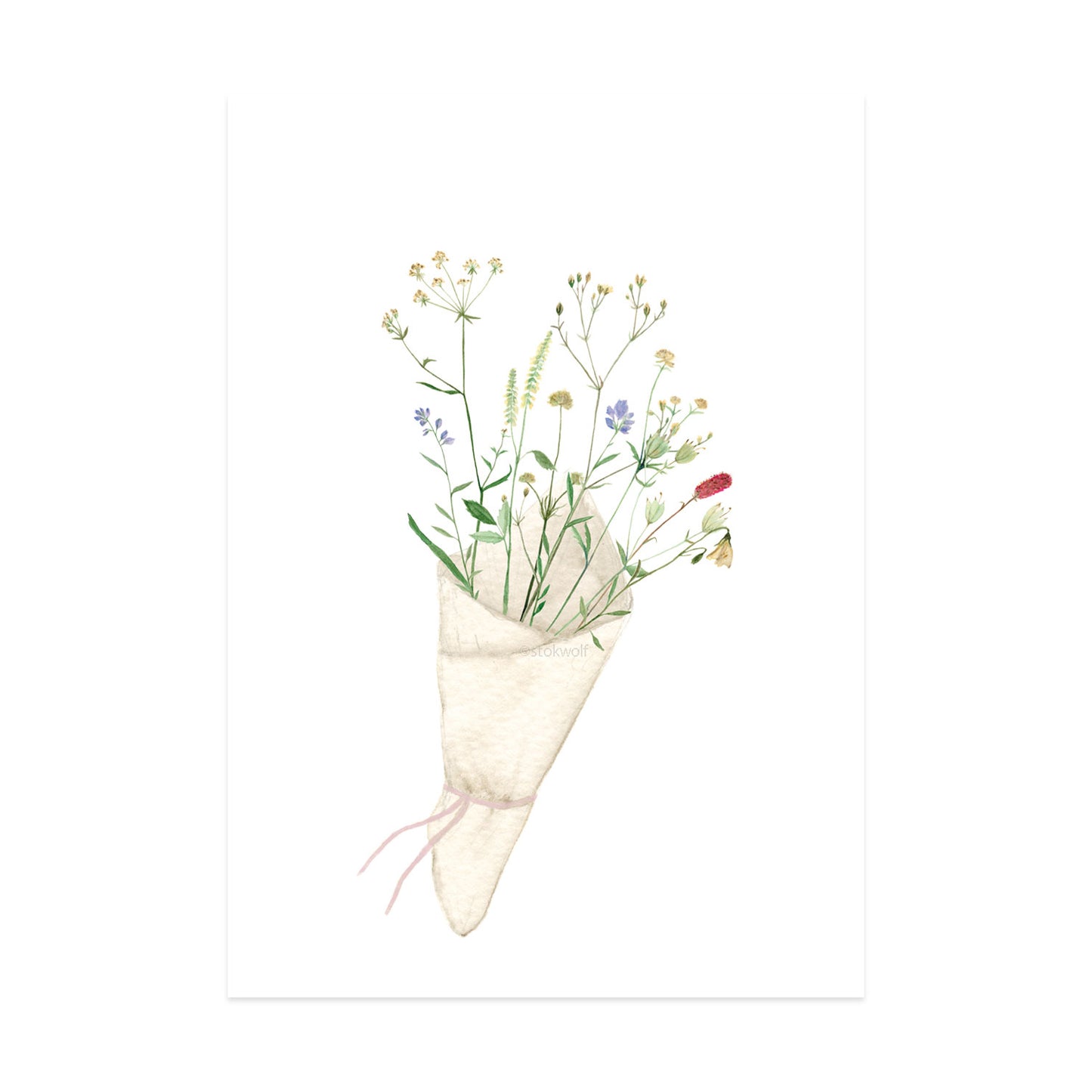 Minikaartje 'Bloemen'