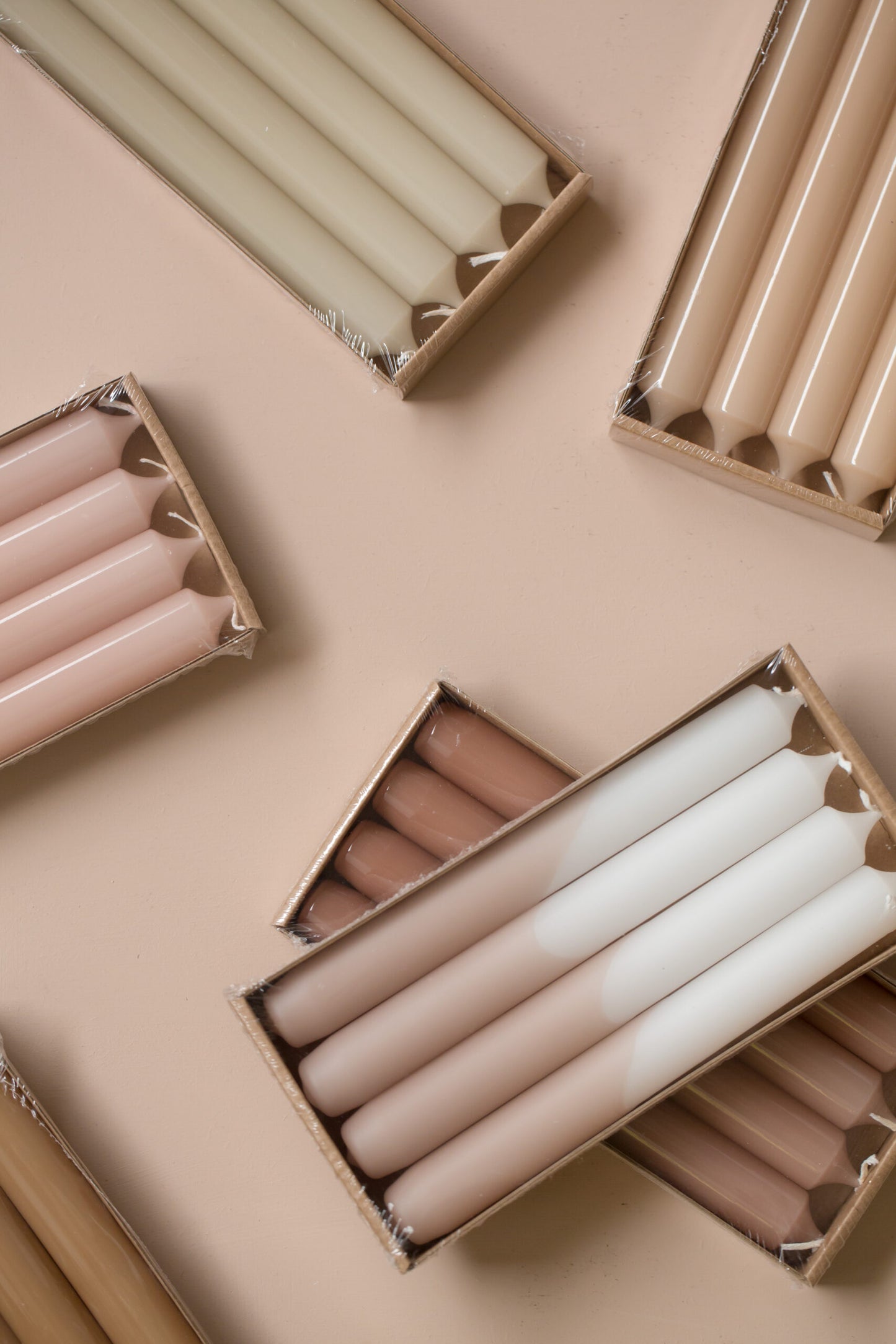 Dinerkaarsen dipped - pink