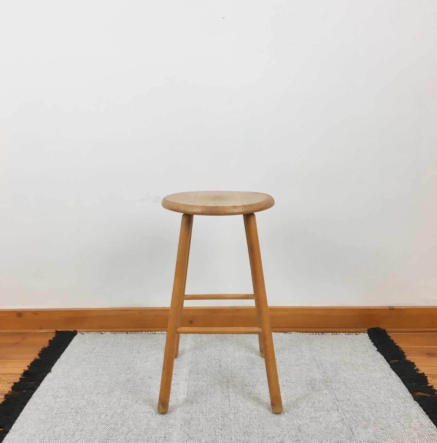 Karaktervolle houten kruk
