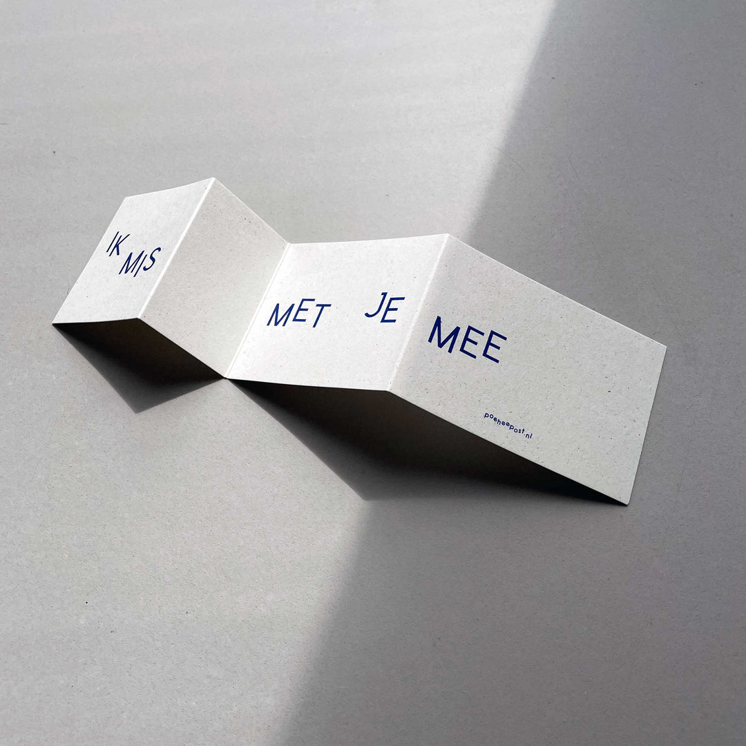 Ik mis met je mee